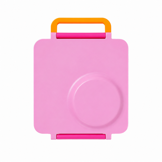 Kids Insulated Lunch Box with 8.5 oz Stainless Steel Food Jar, 4 Sections and Removable Divider, Pink